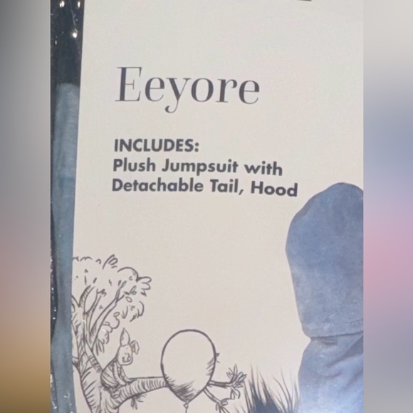 Spirit Halloween Eeyore infant costume size 12-18 months, missing tail - Picture 11 of 13